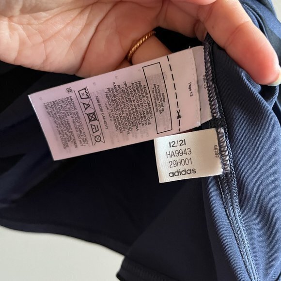 ADIDAS AEROREADY SHORT SLEEVE‎ ABSTRACT PRINTED CREWNECK RUNNING TOP WOMENS SZ S - Picture 4 of 6